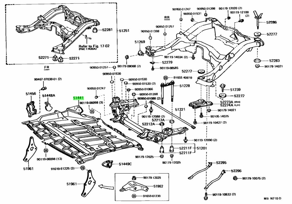 Toyota 51441 0t010